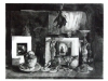 Still Life  With Chandelier and prints